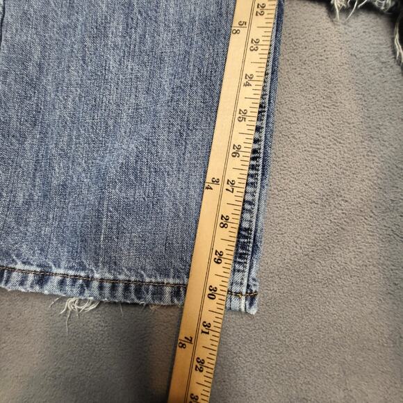 Nautica Jeans Mens 35x30 Blue Straight Leg Relaxed Distressed Denim - Picture 7 of 10